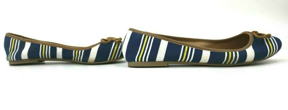Charming Charlie Multi-color Striped Flat Shoes Women’s Size 10